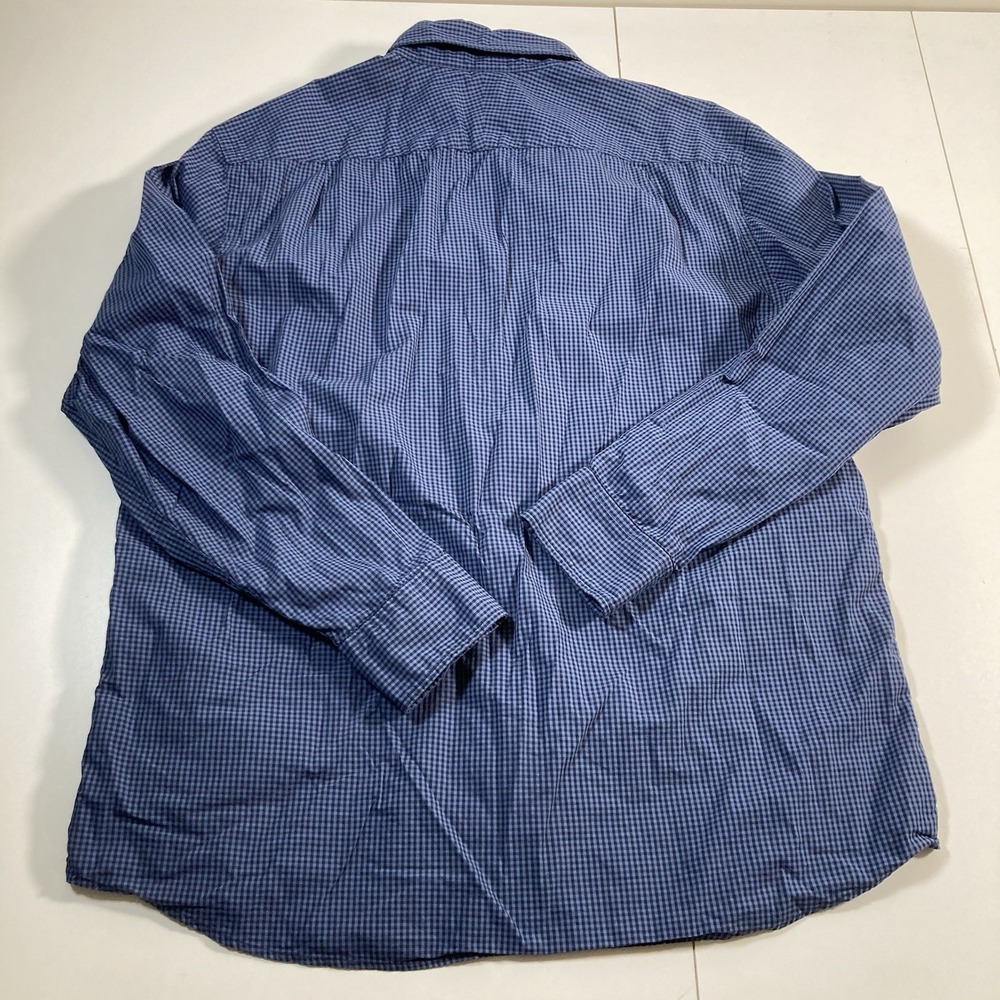 Charles Tyrwhitt Shirt Large Blue Check Classic Weekend Button Down Casual - Picture 4 of 6